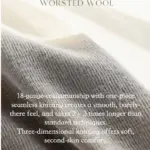 Merino Wool Turtleneck Top, Biella Yarn Wool Baselayer, 100% Worsted Merino Knit, Soft Slim Fit Layering Top for Women - Image 7