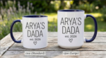 Personalized Father's Day Mug | Custom Dada Coffee Cup with Est Year | First Father's Day Gift for New Dad | Navy Blue Accent Ceramic Mug | Grandpa Birthday Gift - Image 5