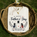 Happy Father's Day Shirt - Heartwarming Gift for Dad from Son and Daughter - Image 2