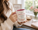 Mother’s Day Mug Gift for Mom, Happy Mother’s Day Coffee Mug, Best Mom Ever Floral Cup, Cute Gift for Her, Mom Gift Idea - Image 3