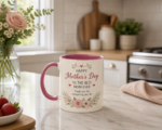 Mother’s Day Mug Gift for Mom, Happy Mother’s Day Coffee Mug, Best Mom Ever Floral Cup, Cute Gift for Her, Mom Gift Idea - Image 2