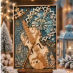Violin Mandala SVG Laser Cut Template | 6 Layer 3D Wooden Art | Glowforge CNC File | Instant Download - Image 4