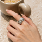 Vintage Heart Pearl Ring for Women – Luxe Jewelry Adjustable Open Band Ring, Romantic Rhinestone Heart Ring, Korean Style Statement Jewelry, Dainty Gift for Her - Image 4