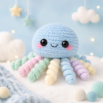 Crochet Octopus Pattern, Cute Octopus Amigurumi Pattern, Sea Animal Plush, Digital PDF Pattern - Image 4