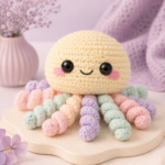 Crochet Octopus Pattern, Cute Octopus Amigurumi Pattern, Sea Animal Plush, Digital PDF Pattern - Image 3