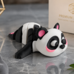 Cute Articulated Panda 3D Print STL, Flexi Panda Toy, Movable Panda Model, Fidget Desk Toy, Printable Animal, Instant Download