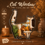 Multi Layer Cat SVG Pack, Minimalist Kitten Laser File, Digital Download