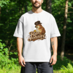 Doge Cowboy Graphic Tee, Run Johnny Shirt, Funny Western Meme T-Shirt, Retro Country Aesthetic Gift - Image 2