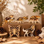 Layered Wildlife & Dinosaur SVG Bundle | Laser Cut Files for Glowforge, xTool & LightBurn | 3D Wood Animal SVG | CNC Digital Download - Image 3