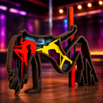 Pole Dancer SVG 3D Layered Silhouette, Fitness Acrobat, Laser Cut 6 Layer - Image 3