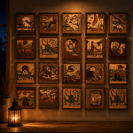 Wooden Layered Wall Art Collection | Laser Cut SVG Files | Nature & Wildlife Woodcraft Digital Bundle