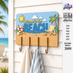 Coastal Wall Hooks Rack Laser Cut Bundle, Beach Wall Hook SVG, Nautical Key Holder CNC Template, DXF PDF EPS - Image 17