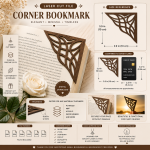 ABSTRACT LEAF CORNER BOOKMARK - Image 2