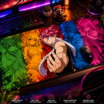Fairy Tail Anime Desk Mat, Large Gaming Mouse Pad, Natsu Dragneel Deskmat, RGB Gamer Desk Setup, Extended Keyboard Mat Gift