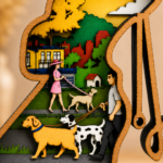 Puppy SVG Multilayer, 9 Layers Dog SVG, Glowforge Cut File - Image 5