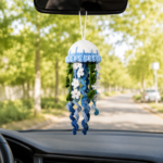 Flower Jellyfish Crochet Pattern PDF, Car Hanging Crochet Pattern, Floral Amigurumi Ornament, Nursery Decor Tutorial - Image 6