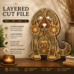 9x Mandala Bundle 3D Animals Multilayer Wooden Engraved Laser Cut File, Decoration Ornament Glowforge Make, Svg Dxf Lbrn Ai Download File - Image 6