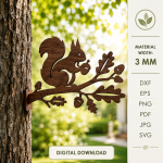 Branch Silhouette Outdoor Decor SVG Bundle | Laser Cut Tree Branch Wall Art | Garden Fence Panel DXF | Nature Yard Sign CNC Files | Patio Decor - Image 2