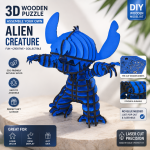 Lilo Cartoon 3D Puzzle SVG Bundle | Laser Cut Wood Craft File | DIY Wooden Model Kit | Glowforge SVG | CNC DXF EPS AI Download