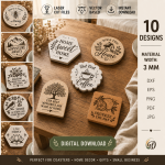 Riser Trays Bundle Laser Cut SVG | Tiered Display Tray CNC Files | Wooden Riser Stand DXF PDF EPS Glowforge File