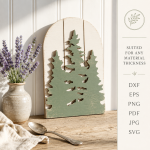 3D Rustic Kitchen Cutting Boards Bundle Laser Cut Files | Farmhouse Cutting Board SVG | Kitchen Decor CNC Template | Wood Board DXF PDF EPS - Image 2