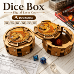 DND Dice Box SVG | Dice Storage Case Laser Cut File | CDR SVG PNG DXF PDF EPS Download - Image 2