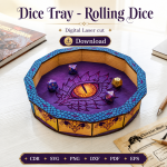 Rolling Dice Tray SVG | DND Dice Tray Laser Cut File | Digital Download - Image 2