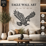 agle Wall Art SVG, Eagle Laser Cut File, Metal Wall Decor SVG, CNC Plasma DXF, Glowforge Cut File, Cricut SVG PNG EPS