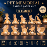 Pet Memorial Candle | Custom Dog Cat Candle | Pet Sympathy Gift