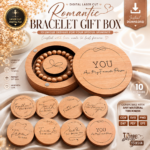 Bracelet Box SVG Bundle, Laser Cut Jewelry Gift Box Files, DIY Wooden Keepsake Box
