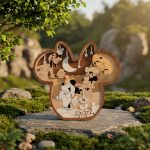 Friends Cartoon Mouse Head 3D Layered Wood Art, Multilayer Laser Cut Design, Cartoon Friends Wall Decor, CNC SVG File, Handmade Wooden Gift - Image 2
