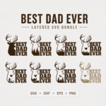 Best Dad Ever SVG Bundle | Father’s Day Gift SVG, Laser Cut Files, Cricut & Silhouette Designs, Wood Sign SVG, PNG DXF EPS - Image 2