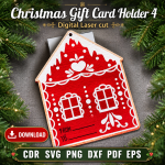 Christmas Money Holder SVG | Laser Cut Gift Card Holder File | Digital Download - Image 2