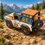 Land Rover Defender Laser Cut Files SVG | 3D Wooden Model Kit | CNC DXF AI EPS PDF | Glowforge xTool LightBurn | DIY Digital Download - Image 2