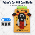 Dad Gift Card Holder SVG | Father's Day Laser Cut Gift File | Digital Download - Image 2