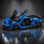 Lamborghini Laser Cut SVG | Supercar 3D Puzzle Files | CNC DXF AI EPS PDF | Glowforge Ready | Instant Digital Download - Image 2