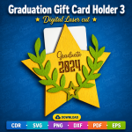 Graduation Money Holder SVG | Graduation Gift Card Holder Digital Download - Image 2