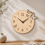 Laser Cut Wall Clock Bundle | SVG DXF EPS PDF PNG JPG CDR | Wooden Clock Design | Glowforge CNC | Digital Download - Image 2