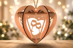 Valentine Heart Lantern Bundle SVG, 8 Love Lantern Laser Cut Files, Romantic Hanging Lantern Pack, Wooden Heart Decor, Glowforge Lightburn CNC DXF EPS AI PNG - Image 2