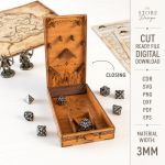 Catapult Dice Tower RPG Game SVG, DnD Dice Roller Laser Cut File, Tabletop Gaming Dice Tower, Dungeon Master Gift Digital Download - Image 2