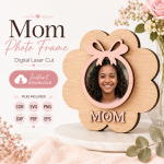Mini Photo Frame SVG Bundle, Mother's Day Gift Template, Laser Cut Keepsake Frame Files - Image 2