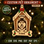 Custom Pet Photo Ornament, Personalized Dog Cat Ornament, Pet Memorial Christmas Keepsake, Custom Pet Gift, Pet Lover Holiday Ornament - Image 10
