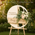 Wedding Welcome Sign SVG | 3D Floral Wedding Sign Laser Cut File | Digital Download - Image 11