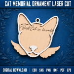 Cat Memorial Ornament Personalized | Pet Loss Sympathy Gift | Cat Remembrance Christmas Ornament | In Loving Memory Cat Keepsake | Custom Pet Memorial Decor - Image 10