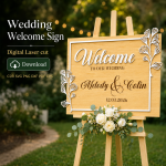Wedding Welcome Sign Laser Cut File | Wedding Entrance Sign SVG | Digital Download - Image 11