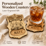 DND Dice Coasters SVG, Laser Cut Drink Coaster Template, Board Game Gift Digital File DXF PDF - Image 10