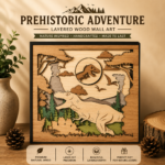 3D Layered Wood Wall Art Bundle – Multilayer Wooden Engraved Laser Cut Scene Set – Nature Inspired Home Decor Gift - Image 9