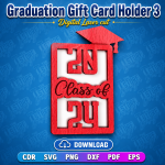 Graduation Money Holder SVG | Graduation Gift Card Holder Digital Download - Image 11