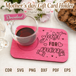 Mom Gift Card Holder SVG | Mother's Day Laser Cut Gift File | Digital Download - Image 11