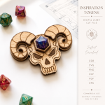 Inspiration Token Set SVG, Wooden Affirmation Coins, Motivational Gift Tokens Laser Cut Digital File - Image 9